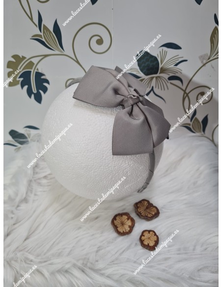 Diadema Lazo Gris