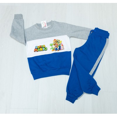 Chándal Super Mario Azul-Gris