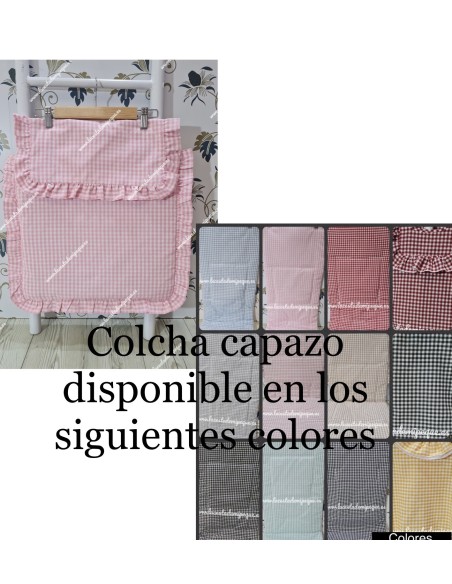 Colcha Capazo Universal Vichy Cuadros-P Color a Elegir