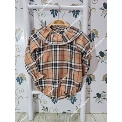 Pelele Cuadro-G Escocés Camel M/L
