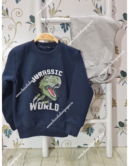 Chándal Dinosaurio Marino-Gris