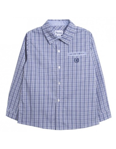 Conjunto Pantalón Chino Azul y Camisa Azul Cuadros