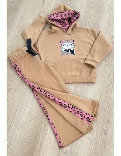 Chándal Gatita Rock Animal Print 2