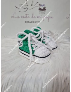 Patucos Hilo o Lana Artesanales Verde Andalucía Sport