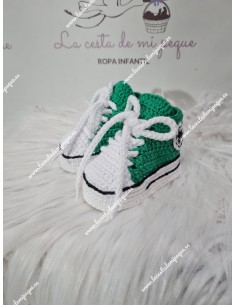 Patucos Hilo o Lana Artesanales Verde Andalucía Sport 2