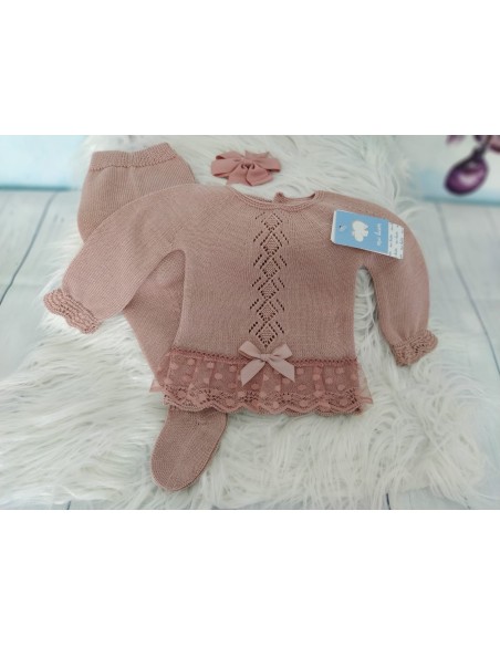Conjunto Hilo jersey y polaina maquillaje volante