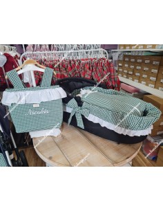 Bolso Pocket Cremallera Vichy Verde Botella Cuadros-P Volante Plumeti 2