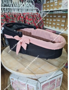 Funda Cubre-Capazo Universal Bambula rosa empolvado