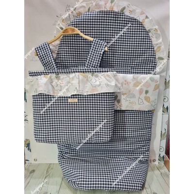 Pack Bolso y Saco Universal Vichy Marino Cuadros-P Combi...