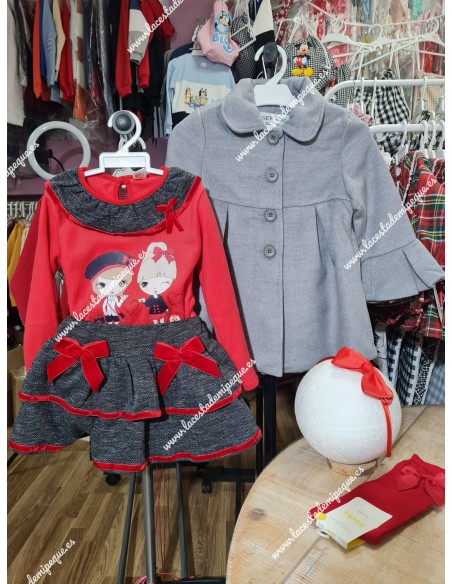 Conjunto Falda Muñecas Rojo-Marino