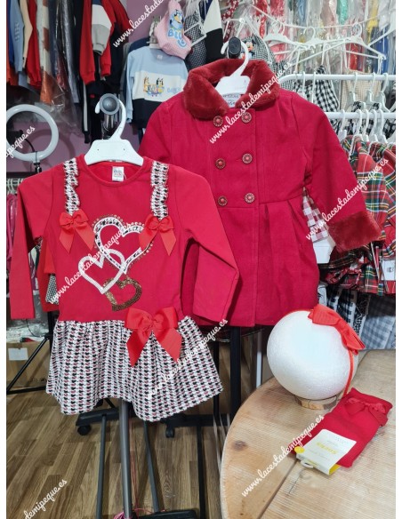 Abrigo Paño Rojo Newness