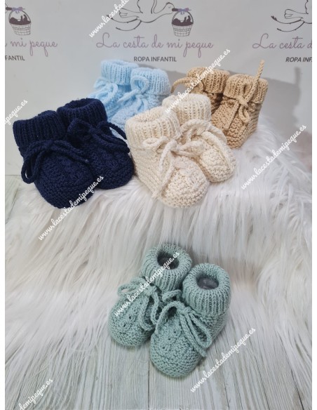 Patucos de Lana Artesanales Camel