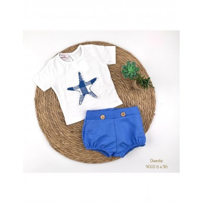 Conjunto Pololo Estrella Azul Diverchic