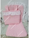 Bolso pocket volante  y Funda Universal Rosa Estrellas combi plumeti blanco