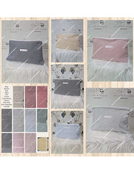 Neceser Vichy Cuadro Pequeño Colores
