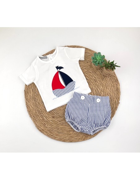 Conjunto Pololo Velero Rayas Alma