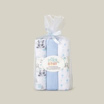 Gasa Bebe Celeste Panda (pack de 3 unidades)