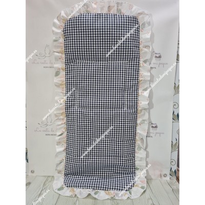 Funda Universal Vichy Marino Cuadros-P Volante Elefantes