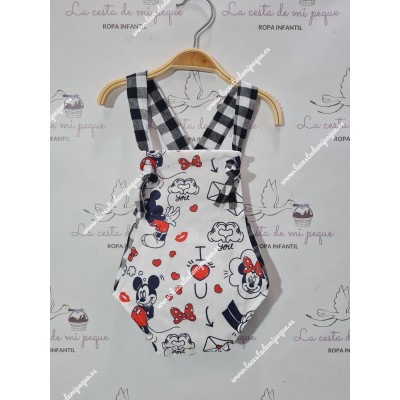 Ranita Vichy Negro Cuadros-M Combi Disney