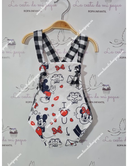 Ranita Vichy Negro Cuadros-M Combi Disney