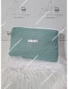 Neceser Waffle verde jade