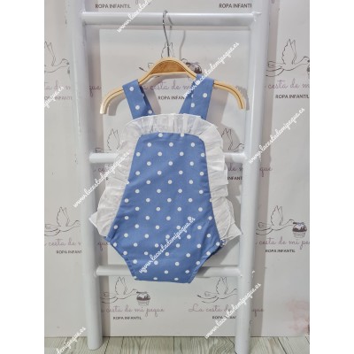 Ranita Flamenca Unisex Lunares Azul