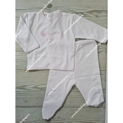 Conjunto Polaina Rosa Te Quiero Papá