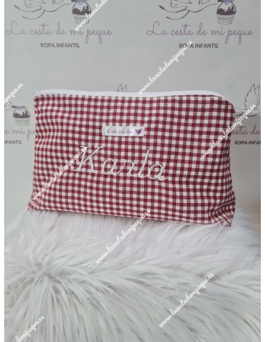 Neceser Vichy Cuadro Pequeño Colores