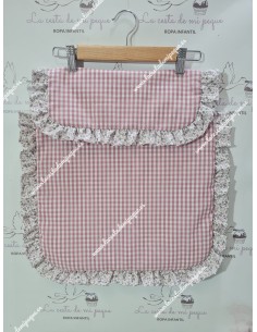 Pack Bolso, Cubrecapazo, Colchoneta Capazo, Colcha Capazo, Cojín Antivuelco y Colchoneta Silla Maquillaje Cuadros-P Combi Flores 2