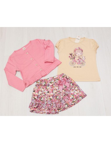 Conjunto Falda Pantalón 3 Piezas Bicicleta