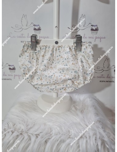Braguita Cubrepañal Unisex Flores