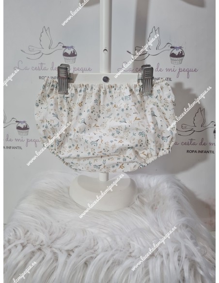 Braguita Cubrepañal Unisex Flores