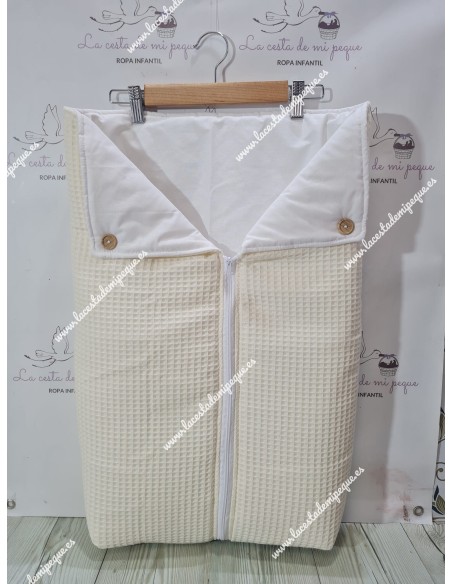 Saco Universal Capazo Waffle Beige