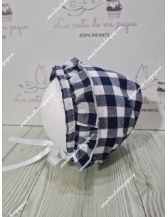 Capota Vichy azul Marino Cuadro mediano 2
