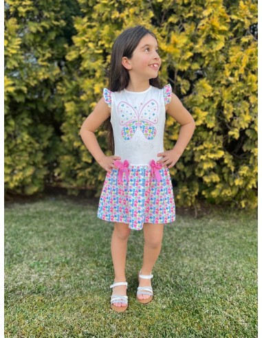 Vestido Mariposa Floral Jacquard