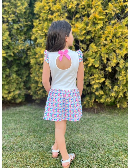 Vestido Mariposa Floral Jacquard
