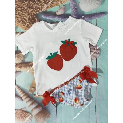 Conjunto Baño Niña Fresas