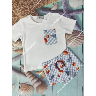 Conjunto Baño Niño Fresas