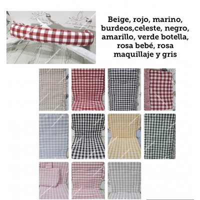 Funda Barrera Universal Vichy Cuadro Mediano Colores