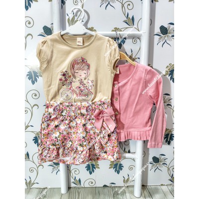 Conjunto Falda Pantalón 3 Piezas Bicicleta