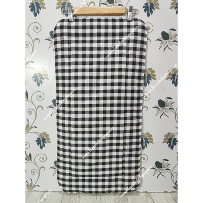 Colchoneta Capazo Universal Vichy Negro Cuadros-M