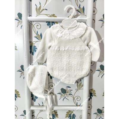 Conjunto Peto Hilo 3 Piezas Blanco