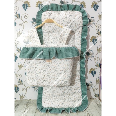 Bolso Cremallera y Funda Universal Flores Camel Volante...