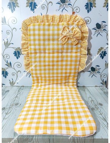 Funda Universal Vichy Amarillo