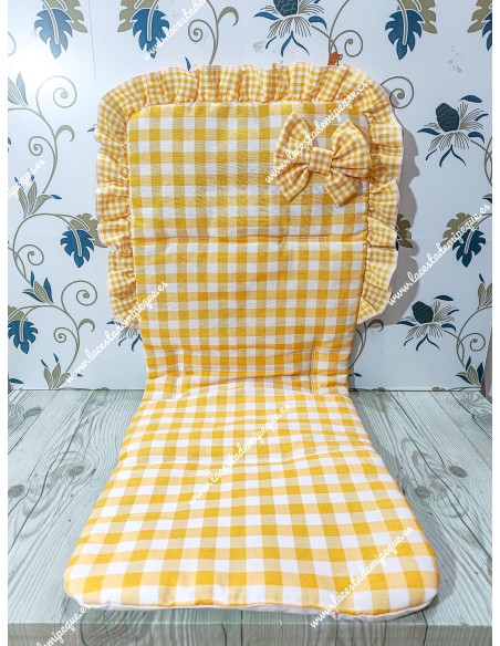 Funda Universal Vichy Amarillo