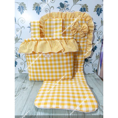 Bolso Cremallera y Funda Universal Vichy Amarillo...