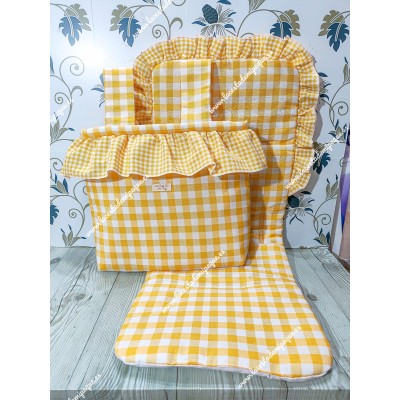 Bolso Cremallera y Funda Universal Vichy Amarillo...