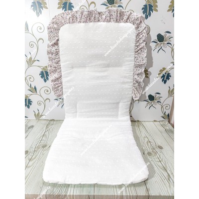 Funda Universal Plumeti Blanco Combi Flores Morado y Gris