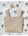 Bolso Pocket Cremallera Waffle camel