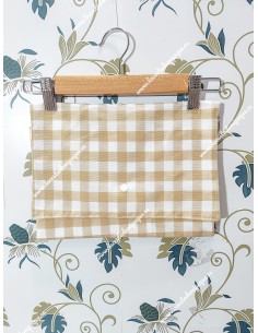 Cambiador Vichy beige Cuadros-m